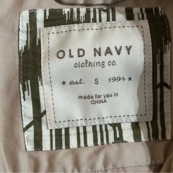 Old Navy Belted Button Down Jacket Size Small Boho Y2K - Picture 7 of 9